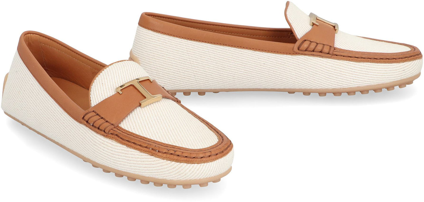 Tod'S City Gommino Fabric Loafers