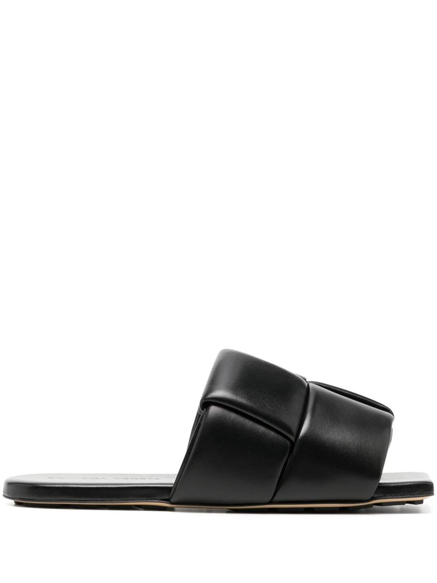 Bottega Veneta Patch Leather Flat Sandals