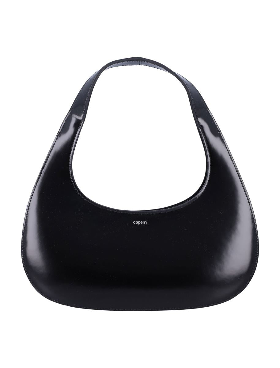 Coperni Black Leather Slim Swipe Baguette Bag