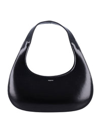 Coperni Black Leather Slim Swipe Baguette Bag