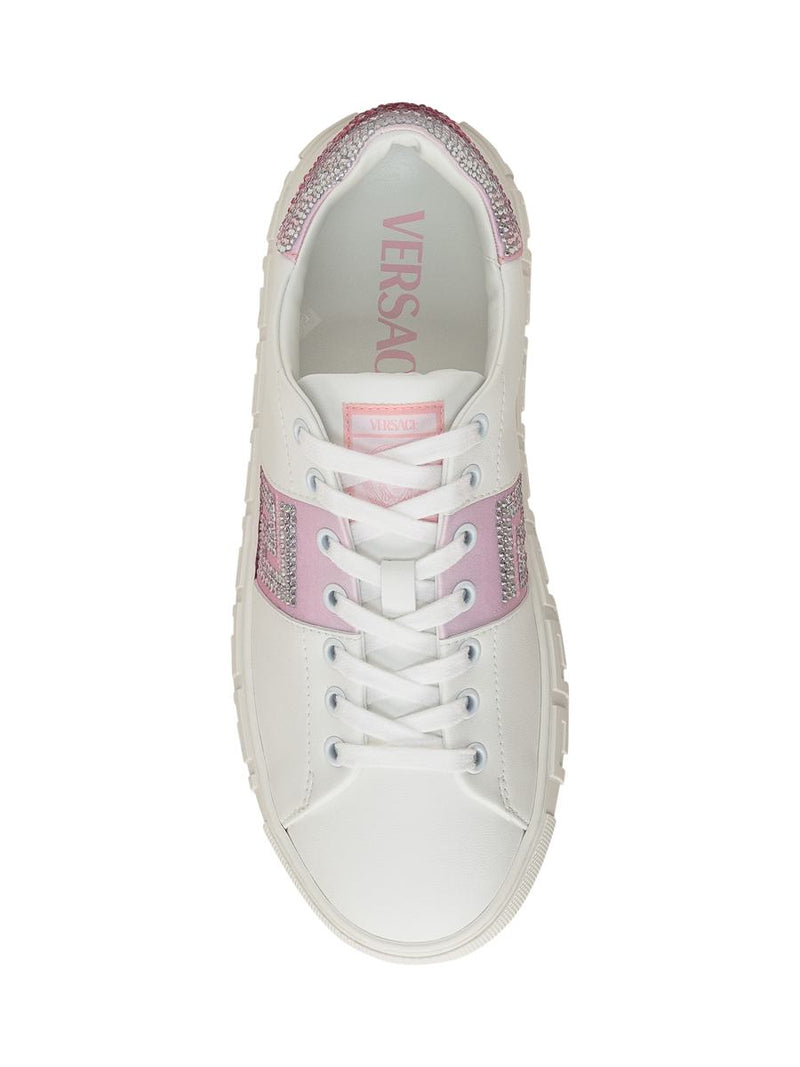 Versace Greek Sneaker With Crystals