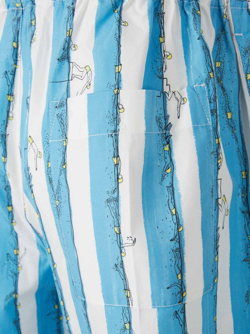 Bottega Veneta Swimmers Printed Bermudas Shorts