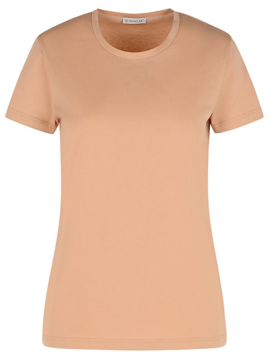 Moncler Pink Cotton T-Shirt