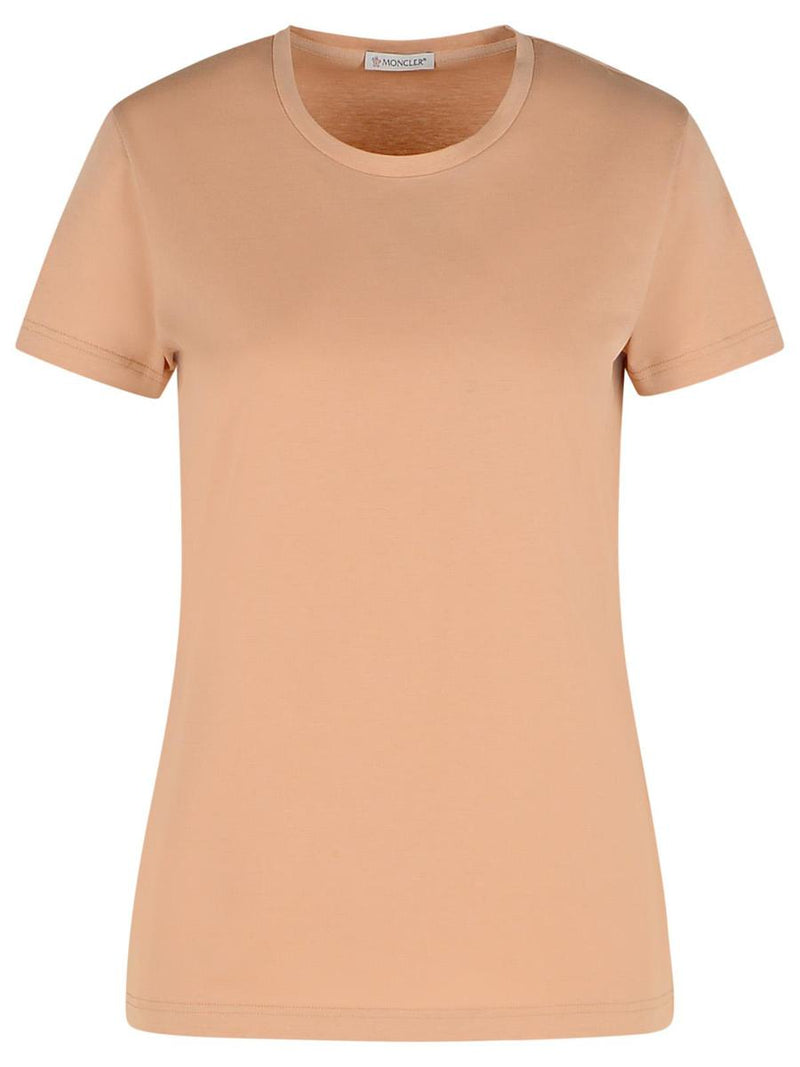 Moncler Pink Cotton T-Shirt