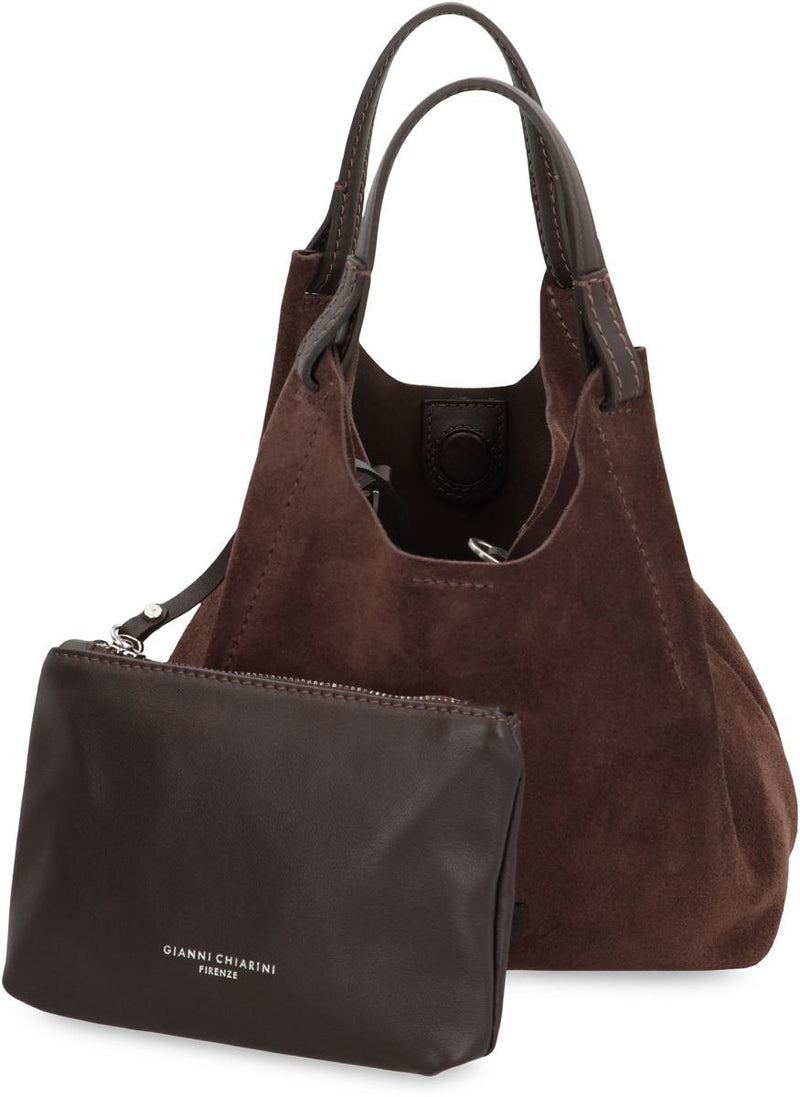 Gianni Chiarini Dua Suede Handbag