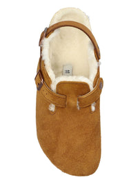 Birkenstock Tokio Shearling Suede Slippers