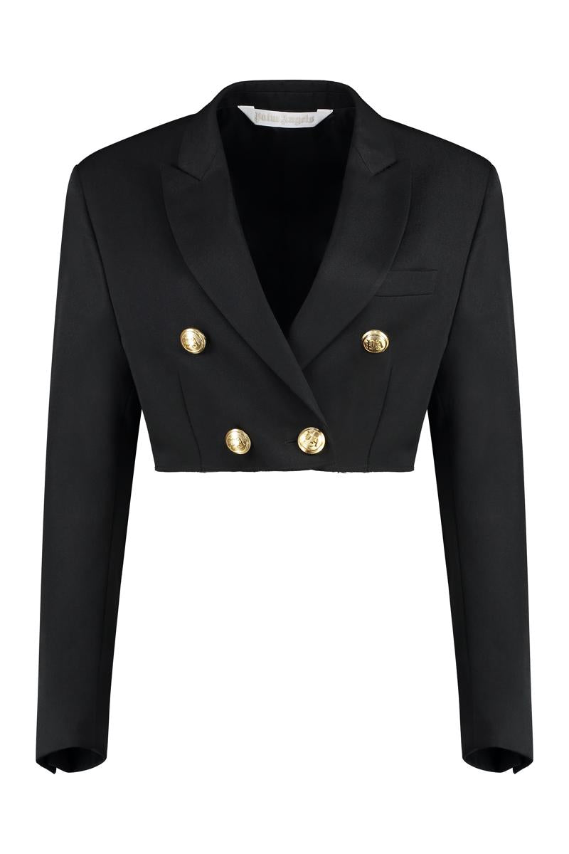Palm Angels Double-Breasted Wool Blazer