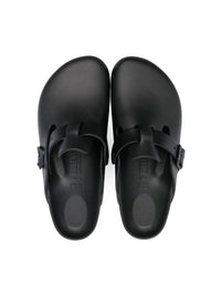 Birkenstock Boston Sabot In Black Rubber