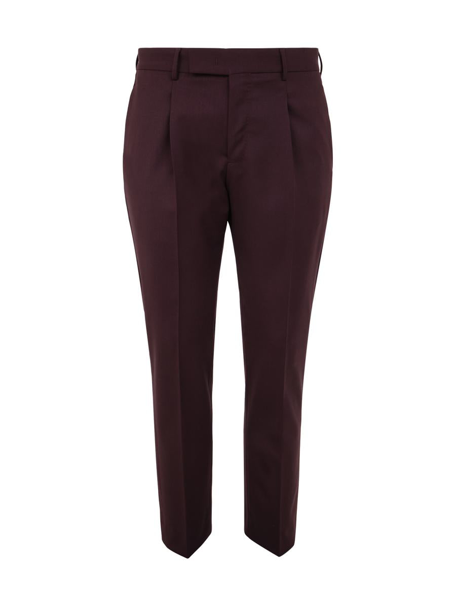 Pt Torino One Pleat Trousers With In Seam Pockets Clothing