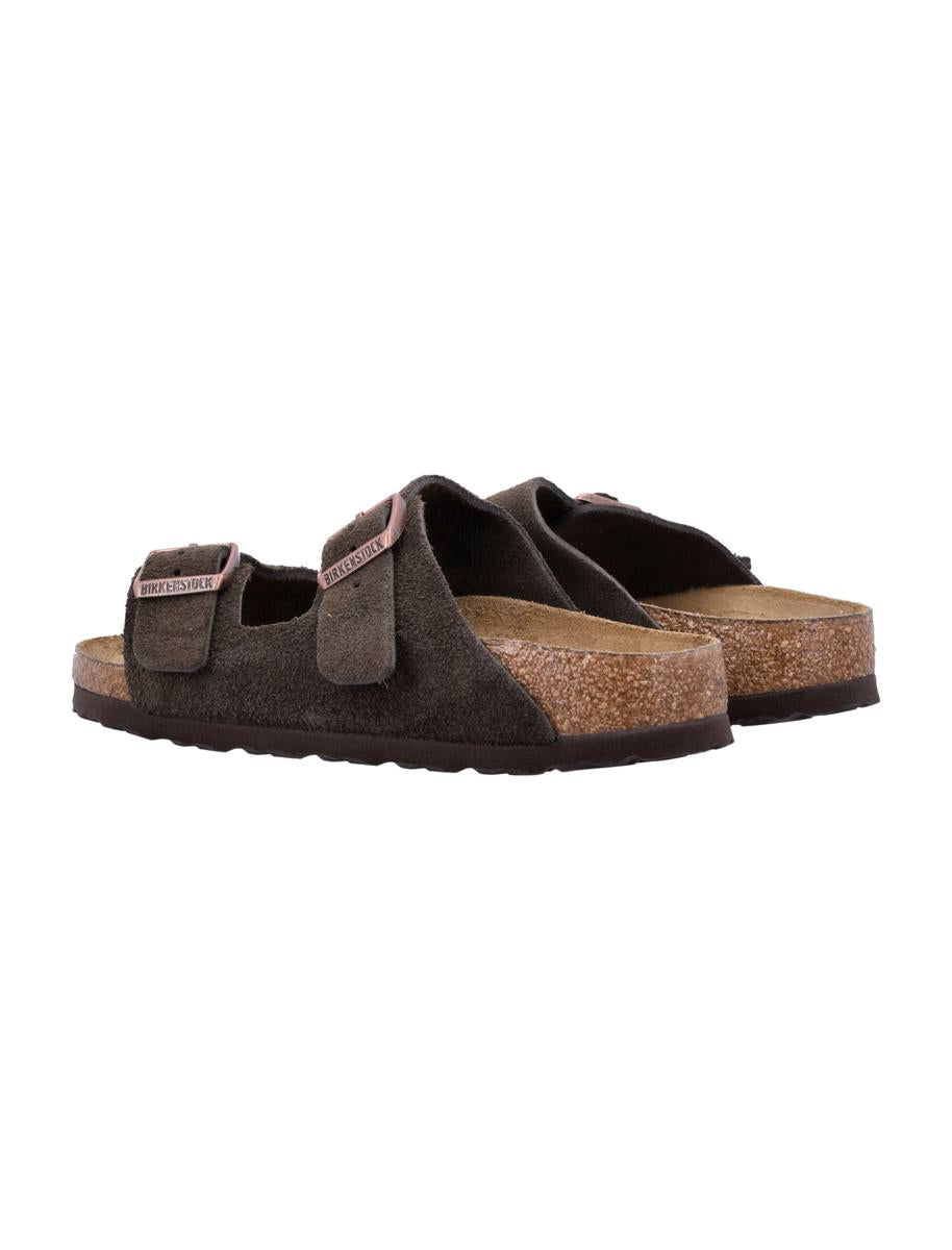 Birkenstock Suede Arizona Sandals Mocha Brown