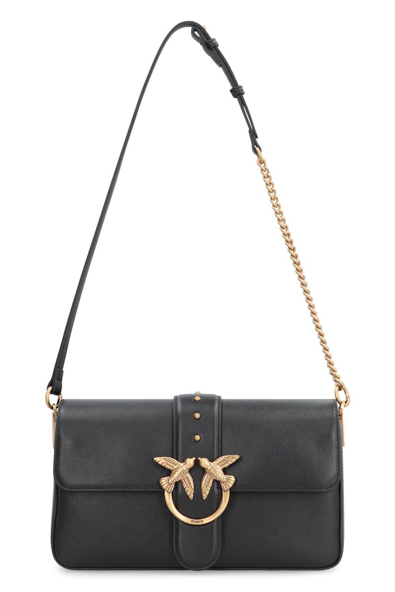 Pinko Love Bag Slouchy Leather Crossbody Bag