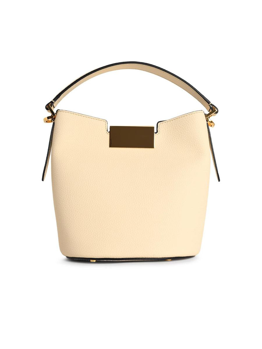 Marni Medium 'Trunkaroo' White Leather Shoulder Bag