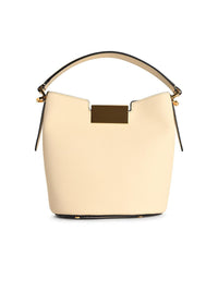 Marni Medium 'Trunkaroo' White Leather Shoulder Bag