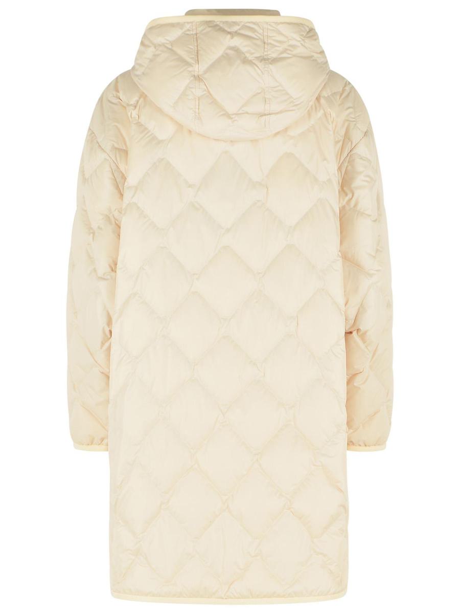 Woolrich Heritage 'Milky Cream' Detachable Hooded Polyester Cape Jacket