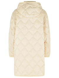 Woolrich Heritage 'Milky Cream' Detachable Hooded Polyester Cape Jacket