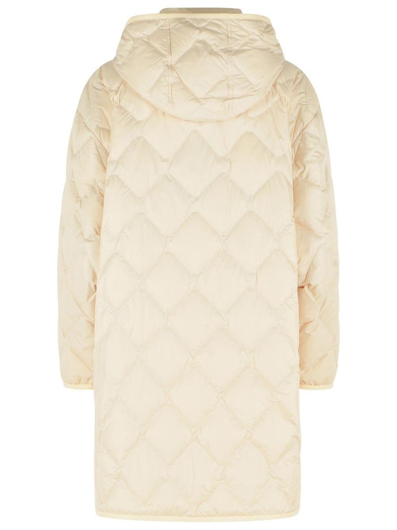 Woolrich Heritage 'Milky Cream' Detachable Hooded Polyester Cape Jacket