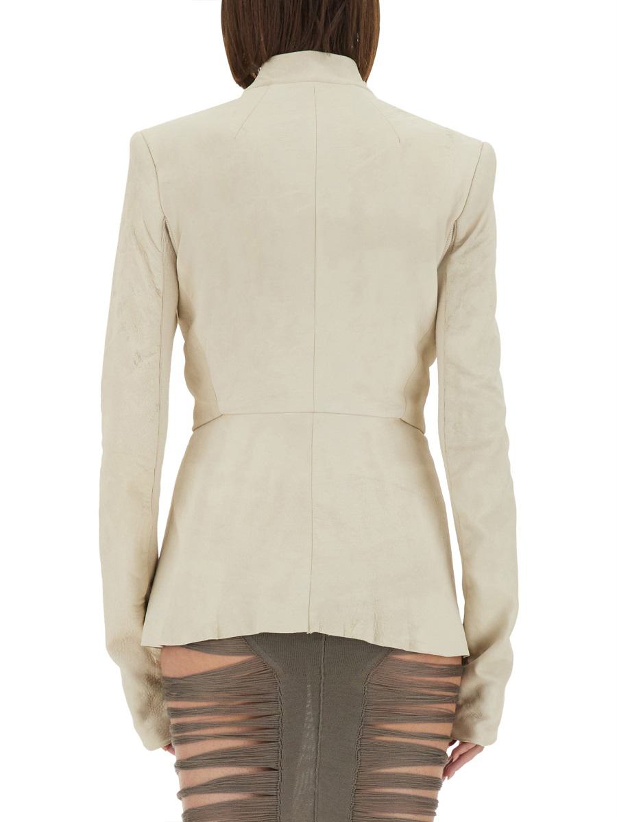 Rick Owens Structured Leather Jacket