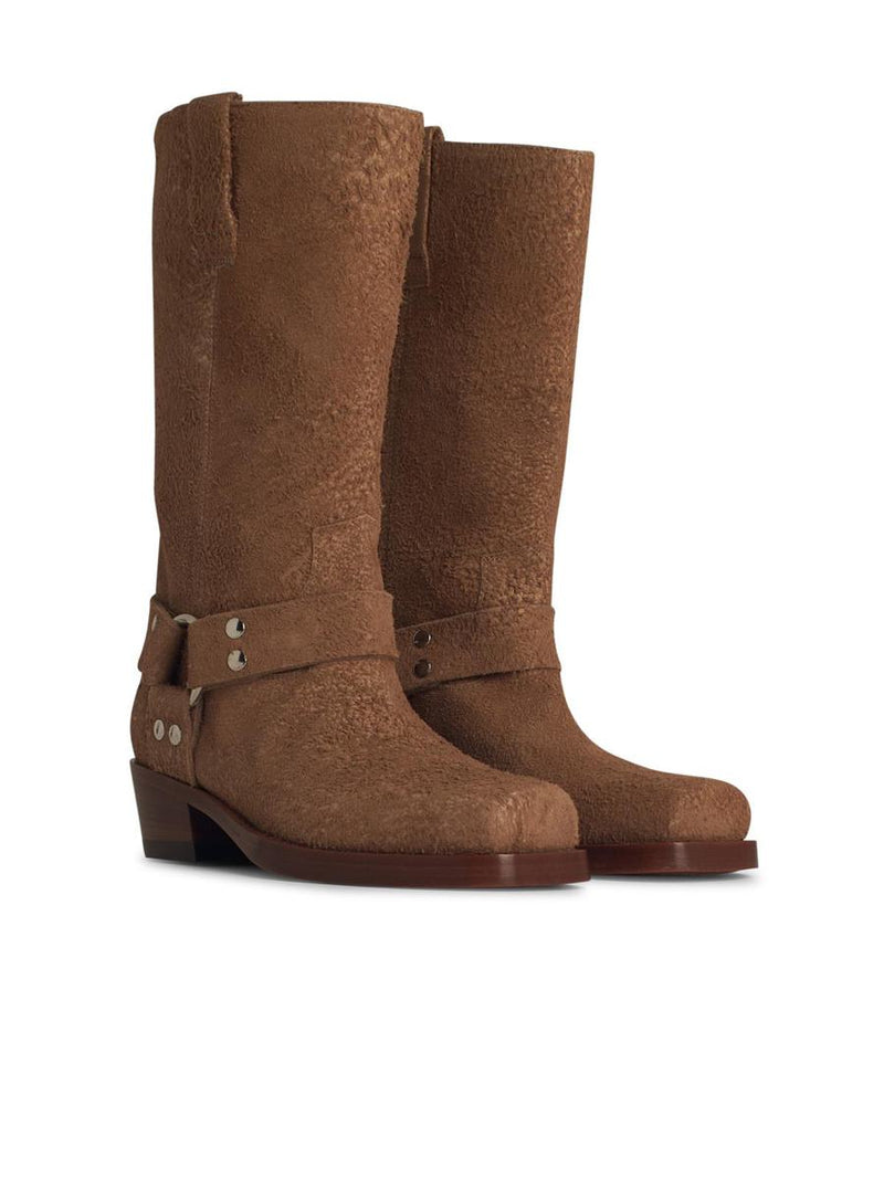 Paris Texas 'Roxy' Beige Suede Boots