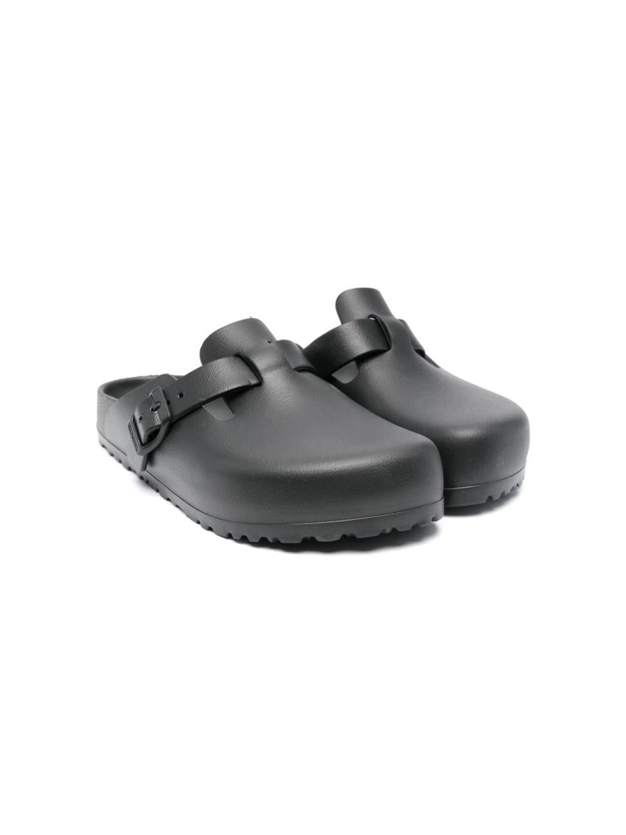 Birkenstock Boston Sabot In Black Rubber