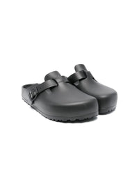 Birkenstock Boston Sabot In Black Rubber