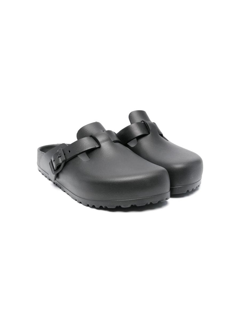 Birkenstock Boston Sabot In Black Rubber