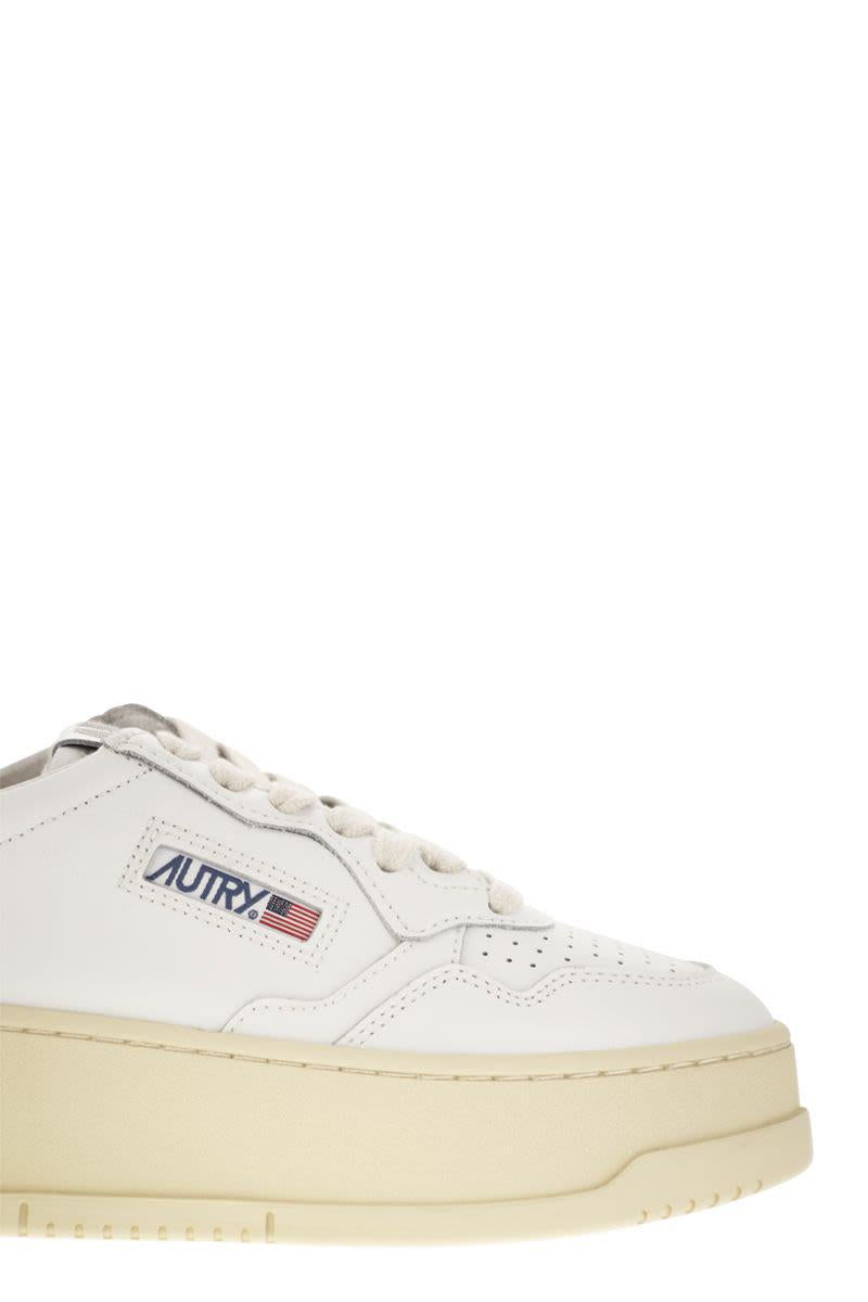 Autry Medalist Platform - Leather Trainers