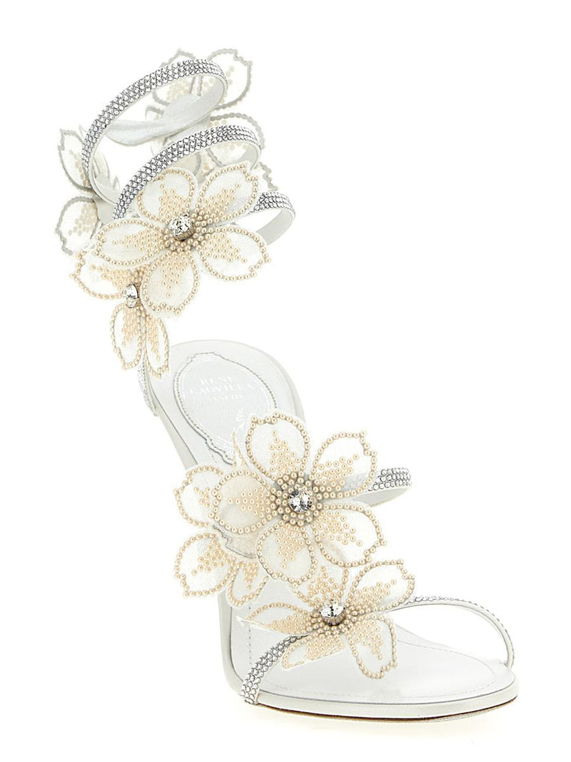 René Caovilla 'Peach Flower' Sandals