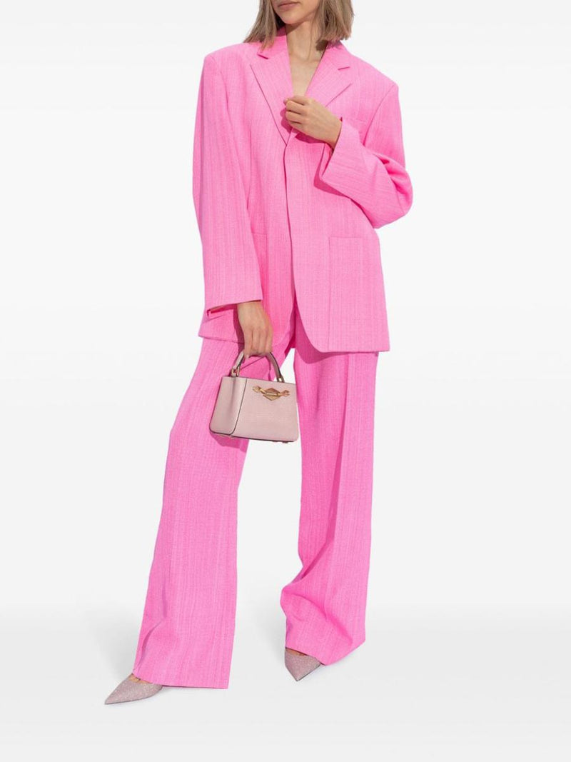 Jimmy Choo Bing 65 Glittered Leather Mules