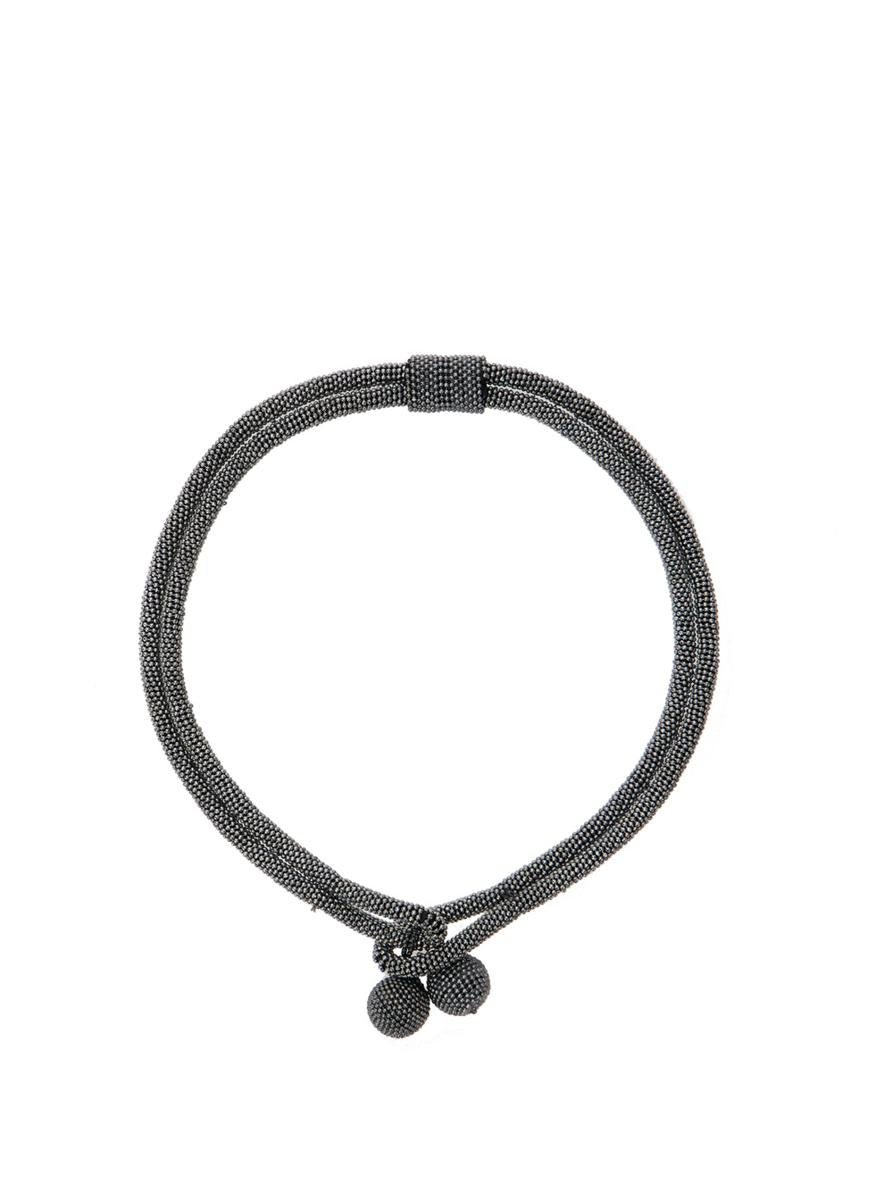 Dries Van Noten 'Embroidered Scarf' Necklace – BALTINI Dries Van Noten 'Embroidered Scarf' Necklace – BALTINI