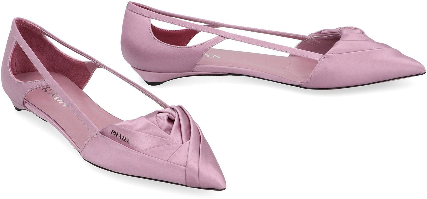 Prada Satin Ballet Flats