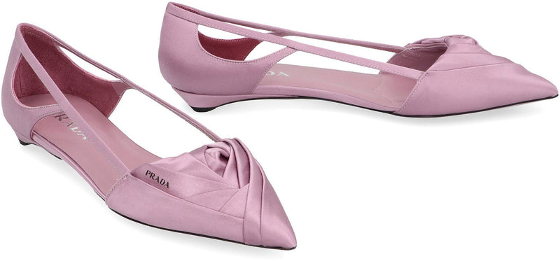 Prada Satin Ballet Flats