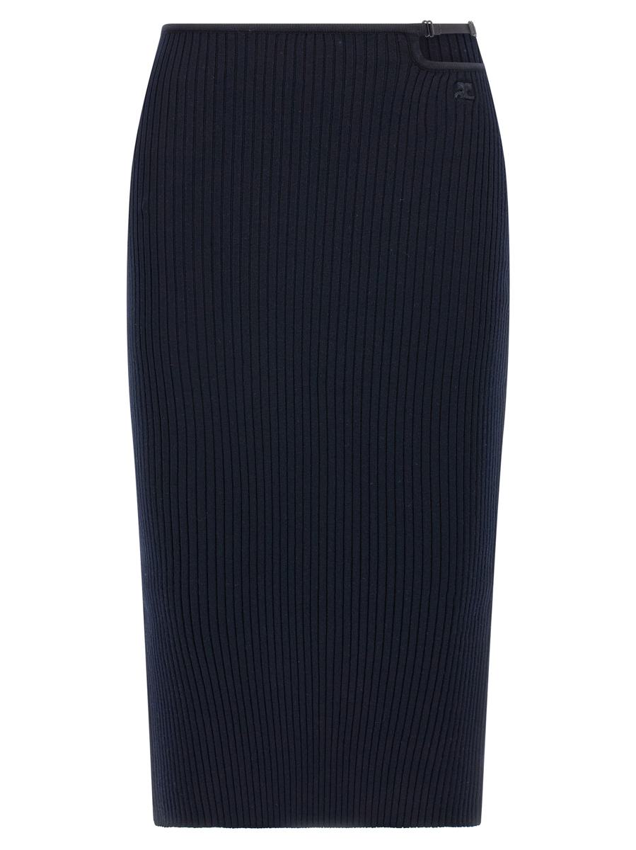 Courrèges 'Loop Rib Knit' Skirt