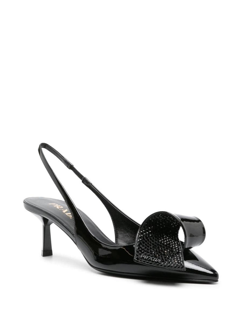 Prada Patent Leather Slingback Pumps