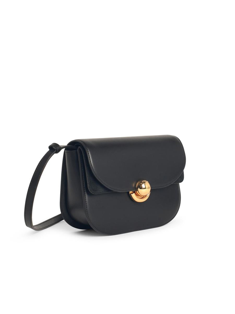 Furla 'Sphere' Black Leather Crossbody Bag