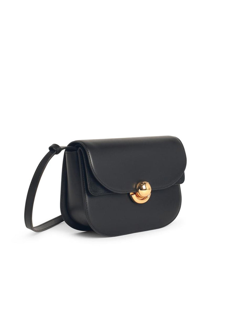 Furla 'Sphere' Black Leather Crossbody Bag