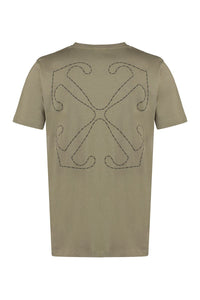 Off-White Cotton Crew-Neck T-Shirt