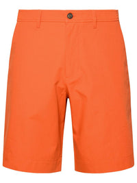 Maison Kitsuné 'Board' Orange Cotton Bermuda Shorts