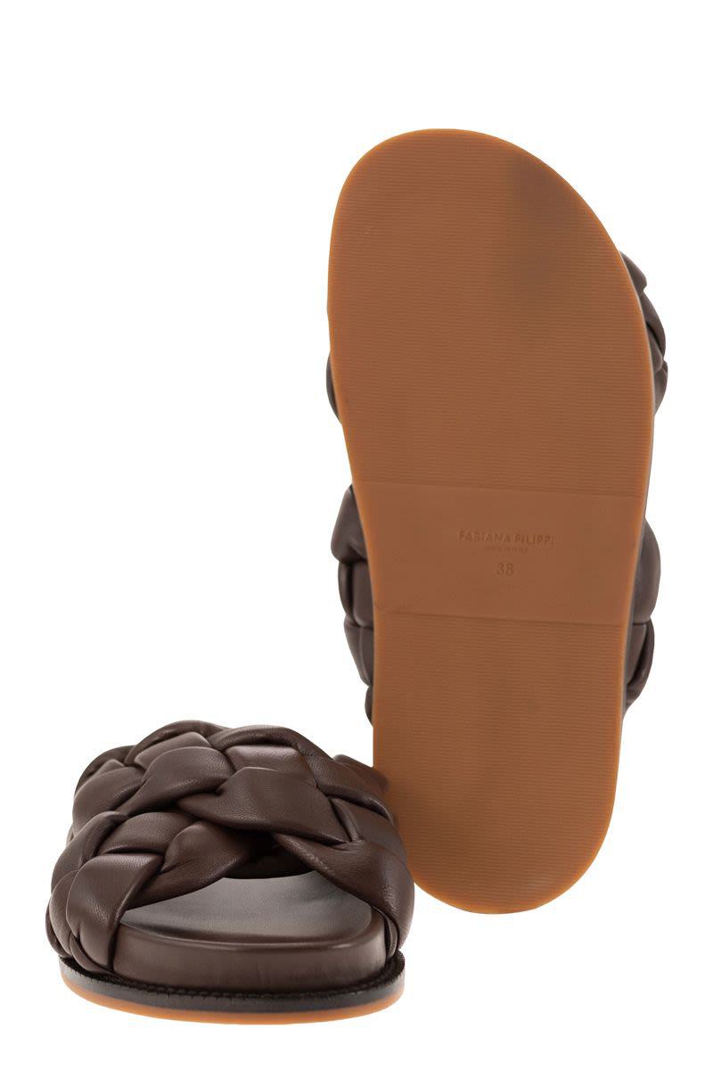 Fabiana Filippi Braided Leather Fussbett Sandal