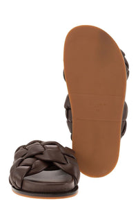 Fabiana Filippi Braided Leather Fussbett Sandal
