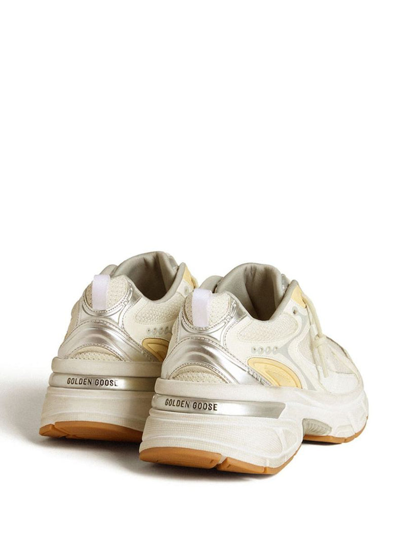 Golden Goose 'Lightstar' Sneakers In White And Yellow
