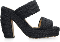 Bottega Veneta Canalazzo Raffia Mules