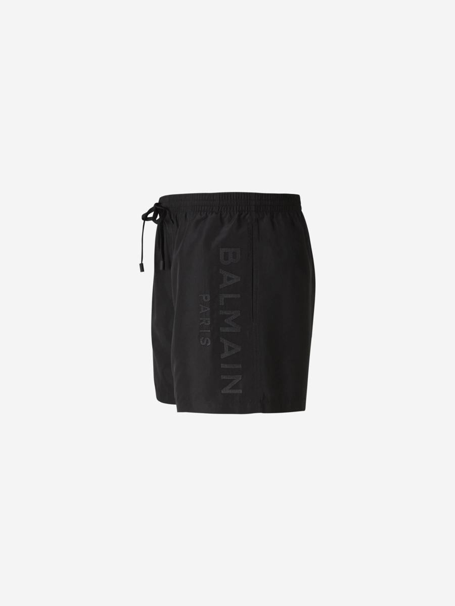 Balmain Logo Boxer Swimsuit