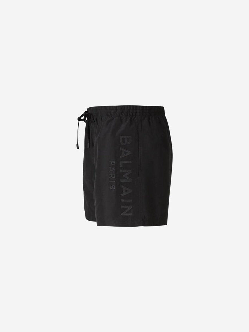 Balmain Logo Boxer Swimsuit