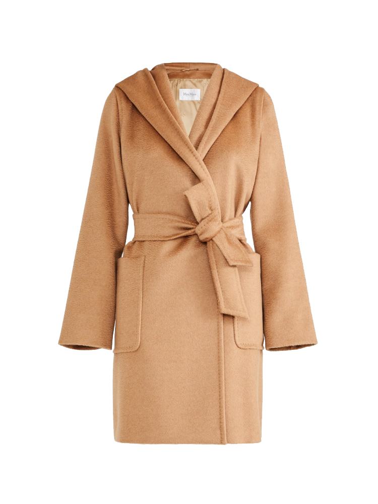 Max Mara Rialto Camel Wool Robe Coat