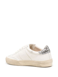 Golden Goose Leather Soul Star Sneakers With Glitter