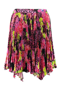 Versace Printed Pleated Skirt