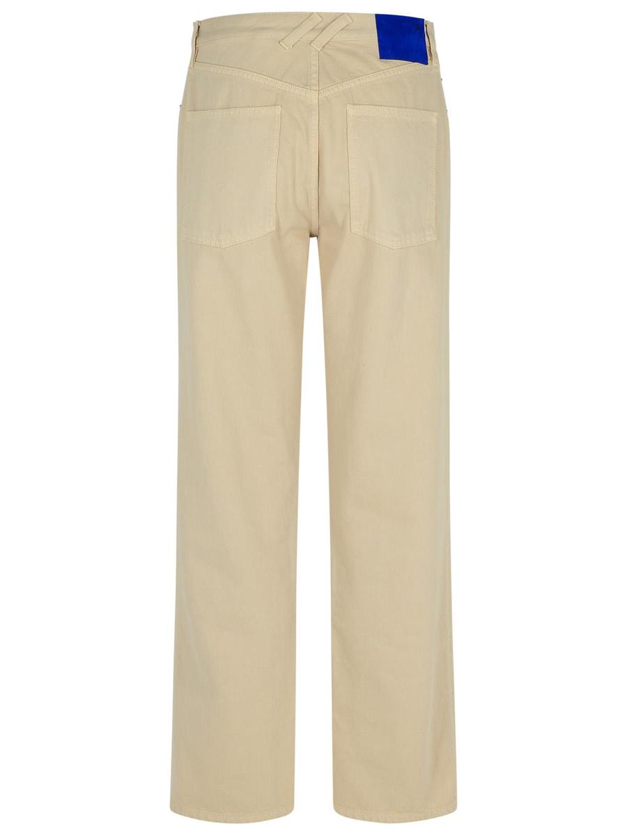 Burberry Cream Cotton Jeans