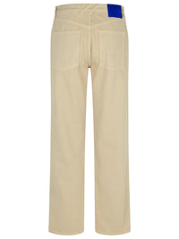 Burberry Cream Cotton Jeans