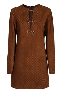 Gucci Leather Mini Dress