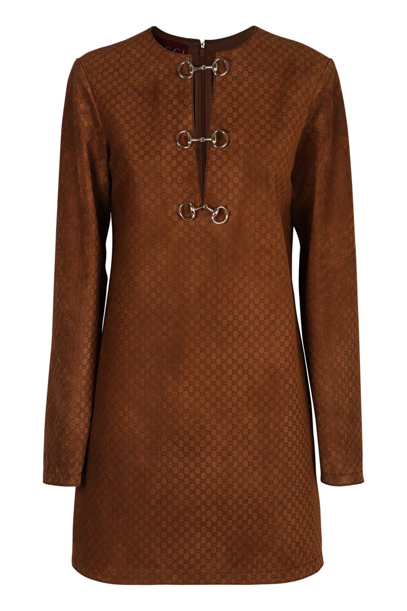 Gucci Leather Mini Dress